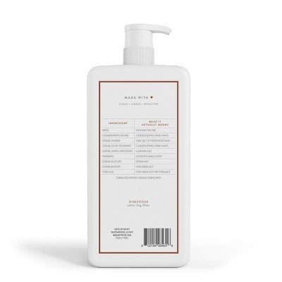 Native Sulfate Free Body Wash Coconut Vanilla 36 fl oz Imperfect Container