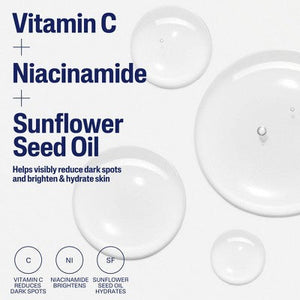 Cetaphil Brightening Vitamin C Face Serum with Niacinamide 1fl oz - Imperfect Box