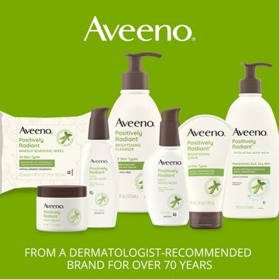 Aveeno Positively Radiant Daily Face Moisturizer SPF 15 4oz Imperfect Box