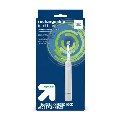 Rechargeable Toothbrush + 2 Heads Up&Up - Imperfect Box