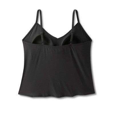 Aqua Green Women's Tankini Top Ruffles Tummy Control Swimwear UPF 50+ Swimsuit