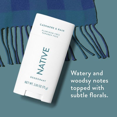 Native Deodorant for Women & Men Cashmere & Rain 2.65oz