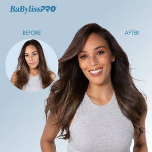BaBylissPRO Nano Titanium Compact Hot Air Straightening Brush Blue