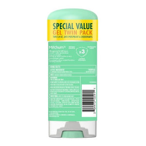 Mitchum Triple Odor Defense Gel Deodorant Shower Fresh 3.4oz 2-Pack