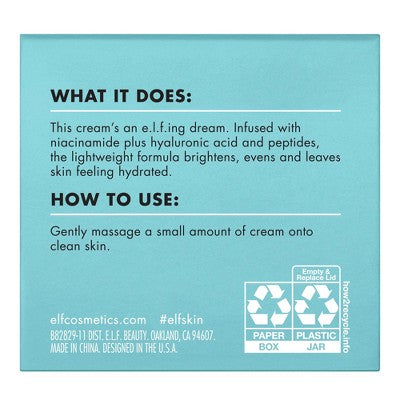e.l.f. Holy Hydration Face Cream 1.8oz