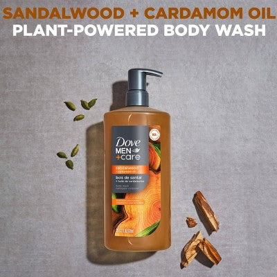 Dove Men+Care Restore Plant-Based Body Wash Sandalwood & Cardamom Oil 26 fl oz