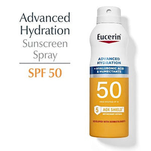 Eucerin Advanced Hydration Sunscreen Spray - SPF 50 - 6oz