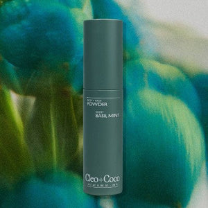 cleo+coco Body and Hair Antiperspirants and Deodorant Powder Basil Mint 0.88oz
