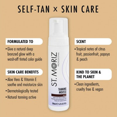St. Moriz Professional Instant Self Tanning Mousse Dark 10.14 fl oz