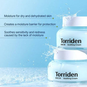 Torriden Dive-In Soothing Cream Korean Skincare for Calming and Deep Moisturization 2.7 fl oz - Missing Box