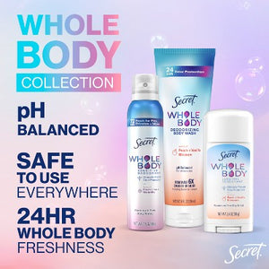 Secret Whole Body Deodorant Spray Almond Honey 3.5oz