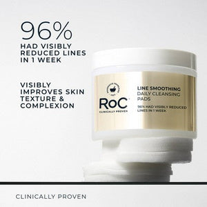 RoC Line Smoothing Daily Cleansing Pads 28 Ct