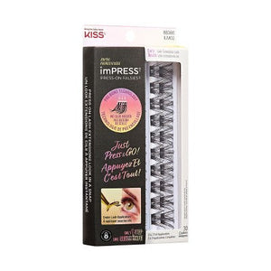KISS imPRESS Press-On Self Adhesive Curly Eyelashes Refill 30ct - Imperfect Box