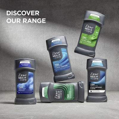 Dove Men+Care 72-Hour Antiperspirant Deodorant Stick Clean Comfort 2.7oz 2ct