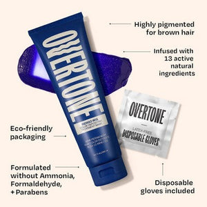 Overtone Indigo Iris Semi-Permanent Blue Hair Dye & Conditioner