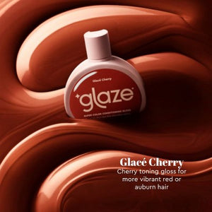 Glaze SuperGloss Color Conditioning Hair Gloss Cherry Vibrant Red 6.4 fl oz - Imperfect Container
