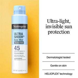 Neutrogena Ultra Sheer Spray Twin Pack SPF 45 Sunscreen