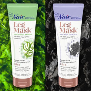 Nair Hair Remover Beauty Treatment Charcoal Clay Leg Mask 8.0oz
