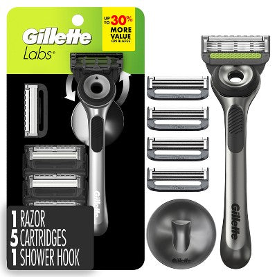 GilletteLabs-Value-Pack-Razor-Handle-+-5-Blade-Refills-Imperfect-Box-Razors-&-Razor-Blades