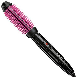Revlon Pro Collection Heated Silicone Bristle Curl Brush Black 1"