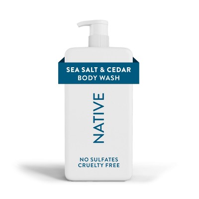 Native Body Wash Sea Salt & Cedar with Pump 36 fl oz