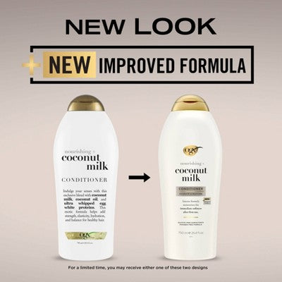 OGX Nourishing Coconut Milk Conditioner 25.4 fl oz - Imperfect Container