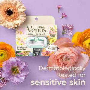 Rifle Paper Co. Venus Deluxe Smooth Sensitive Razor Blade Refills 4ct