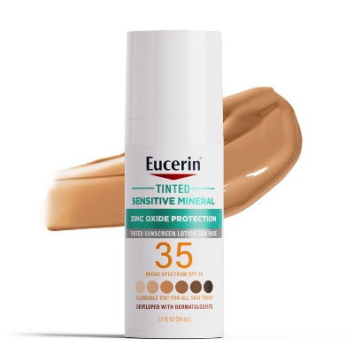 Eucerin Sensitive Tinted Mineral Face Sunscreen SPF 35 1.7 fl oz