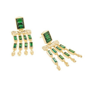 Kendra Scott Jessa Crystal 14K Gold Over Brass Tassel Earrings