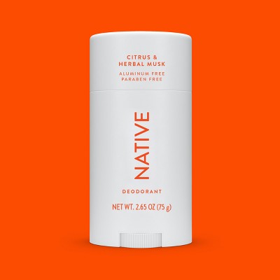 Native Solid Deodorant for Men & Women Citrus & Herbal Musk 2.65oz