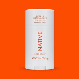 Native Solid Deodorant for Men & Women Citrus & Herbal Musk 2.65oz