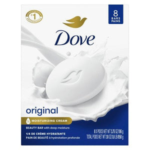Dove Beauty White Moisturizing Beauty Bar Soap 8-Pack