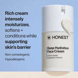 Honest Beauty Deep Hydration Face Cream with Shea Butter 1.7 fl oz - Imperfect Box