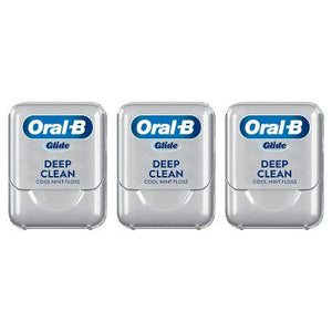 Oral-B Glide Pro-Health Deep Clean Dental Floss Cool Mint 3-Pack Imperfect Box