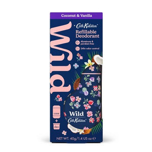 Wild Cosmetics Navy Flower Case with Starter Kit Coconut & Vanilla 5.29oz - Missing Box