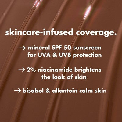 e.l.f. Halo Glow Skin Tint Foundation Mineral SPF 50 6 Light Cool 1 fl oz - Imperfect Box