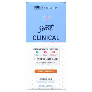 Secret Clinical Strength Invisible Solid Antiperspirant & Deodorant 2.6oz - Imperfect Box