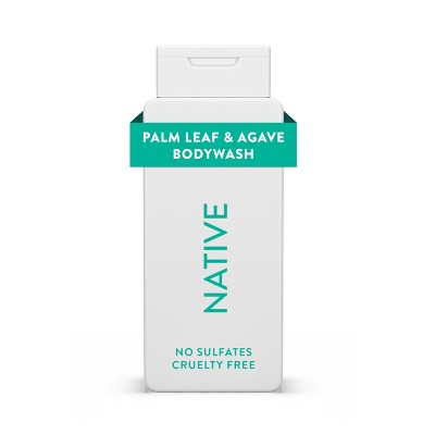 Native Body Wash for Men & Women Sulfate Free Palm Leaf & Agave 18 fl oz
