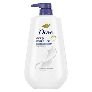 Dove Deep Moisture Body Wash Nourishes the Driest Skin 24hr Lotion-Soft Skin 30.6 fl oz