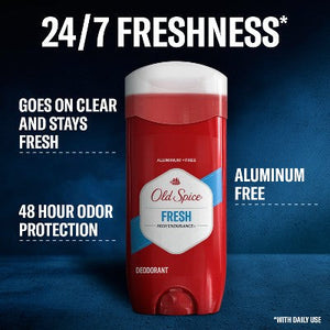 Old Spice Men’s Deodorant Legendary Fragrance Fresh 3.4oz 3-Pack