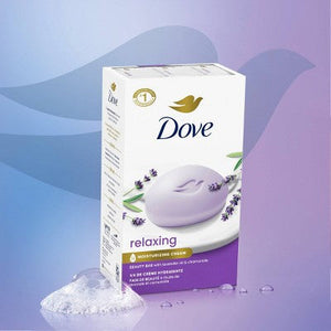 Dove Beauty Relaxing Bar Soaps Lavender Oil & Chamomile 30oz 8-Pack