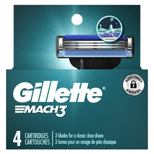Gillette Mach3 Men's Razor Blade Refills 4ct - Imperfect Box