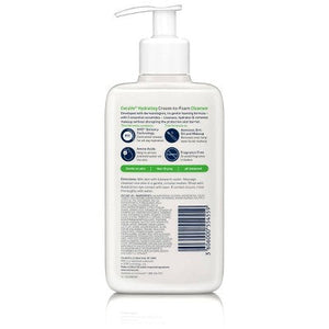 CeraVe Hydrating Cream-to-Foam Face Wash Hyaluronic Acid Normal to Dry Skin 8oz - New