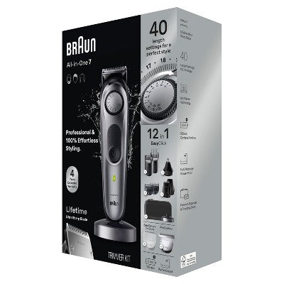 Braun Series 7 AiO7440 Rechargeable 12-in-1 Body, Beard & Hair Trimmer
