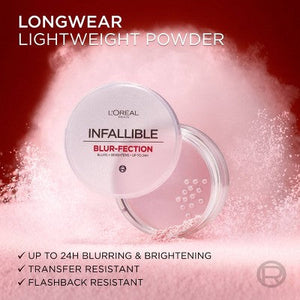 L'Oreal Paris Infallible Longwear Loose Setting Powder Brightening Light Pink 0.21 oz
