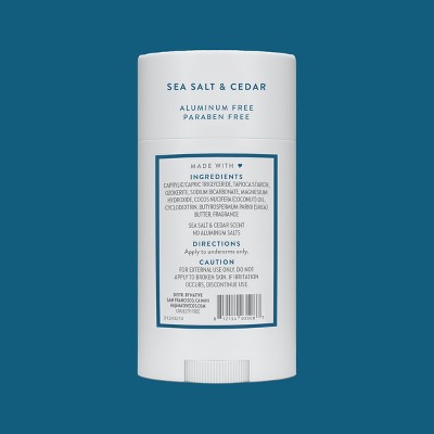 Native Solid Deodorant for Men & Women Sea Salt & Cedar 2.65oz