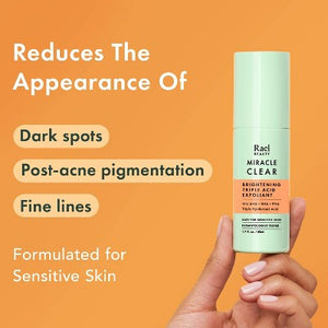 Rael Miracle Clear Brightening Triple Acid Face Exfoliant Gel-Serum 1.7oz