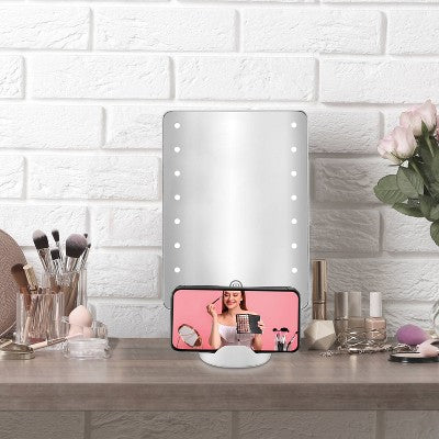Conair LED Hollywood Lighted Social Media Makeup Mirror White - Imperfect Box