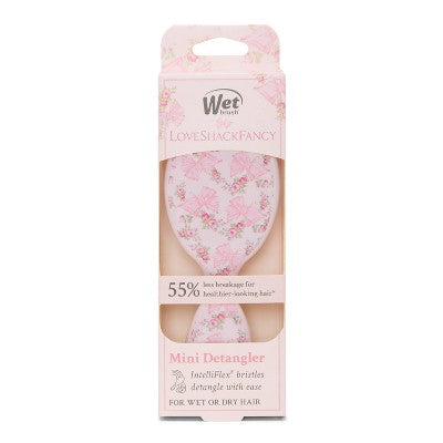 Wet Brush x LoveShackFancy Mini Detangler Hair Brush Rosa Beuax