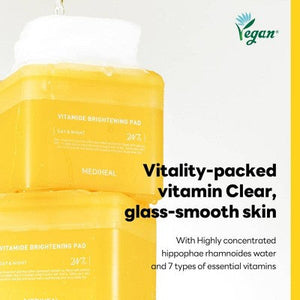 MEDIHEAL Vitamide Brightening Toner Pads 100ct - Imperfect Box